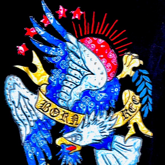 Ed Hardy by Christian Audiger Men’s Polo Style Shirt Large - Picture 4 of 4